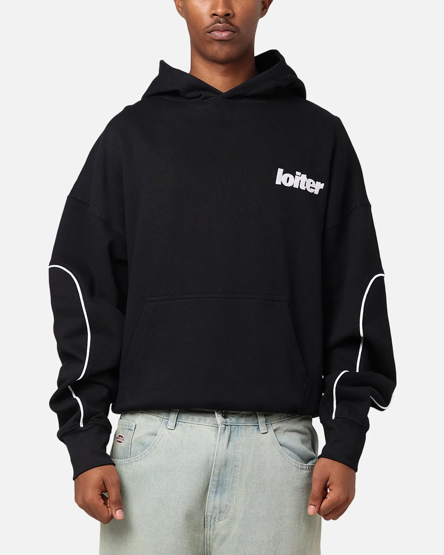 Loiter Pin Line Premium Hoodie Black sold by Culture Kings product image thumbnail 2