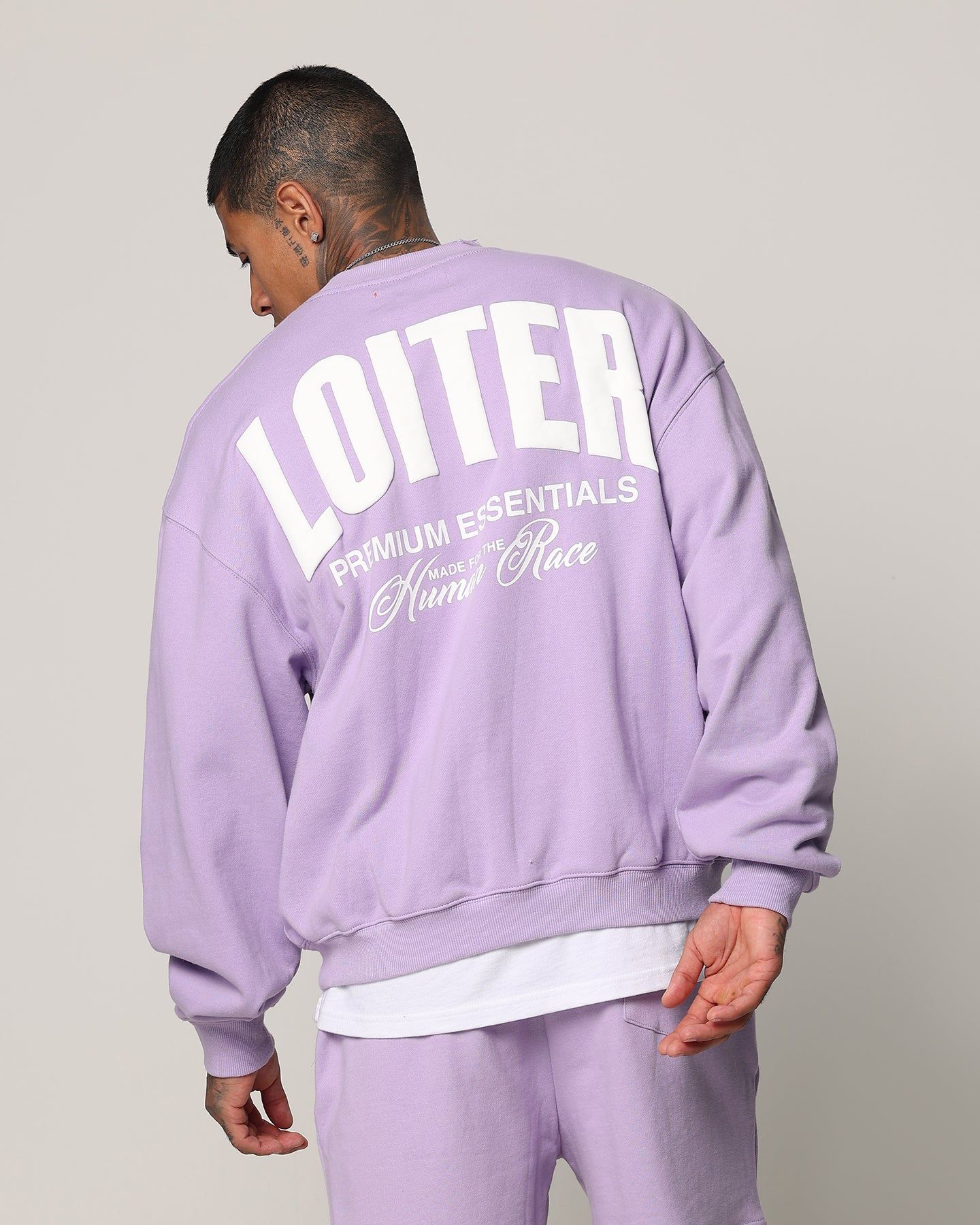 Loiter Essential Spire Crewneck Lilac sold by Culture Kings