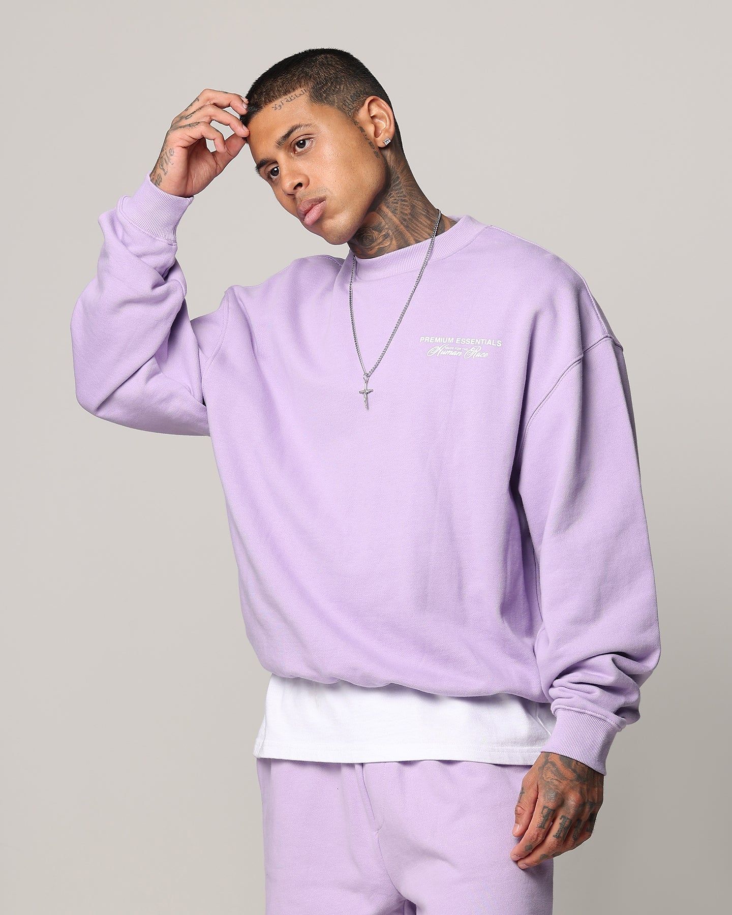 Loiter Essential Spire Crewneck Lilac sold by Culture Kings product image thumbnail 2