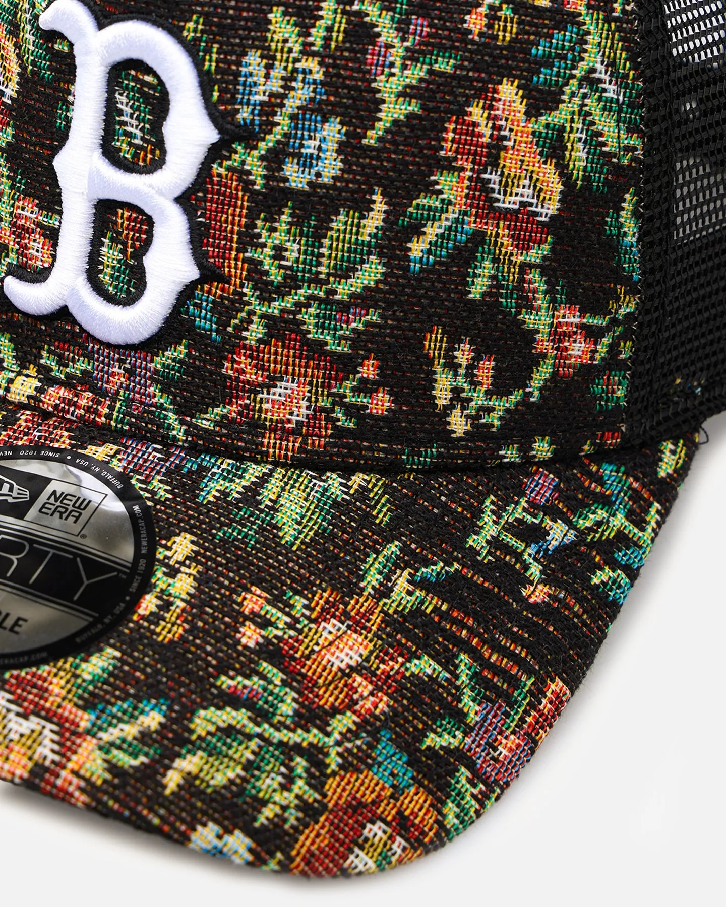 New Era Boston Red Sox 'Black Floral Tapestry' 9FORTY A-Frame Trucker Snapback Tapestry sold by Culture Kings product image thumbnail 2
