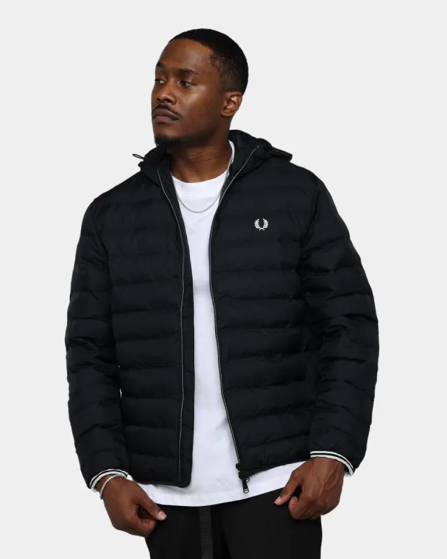 Fred Perry Hooded Insulated Jacket Black sold by Culture Kings