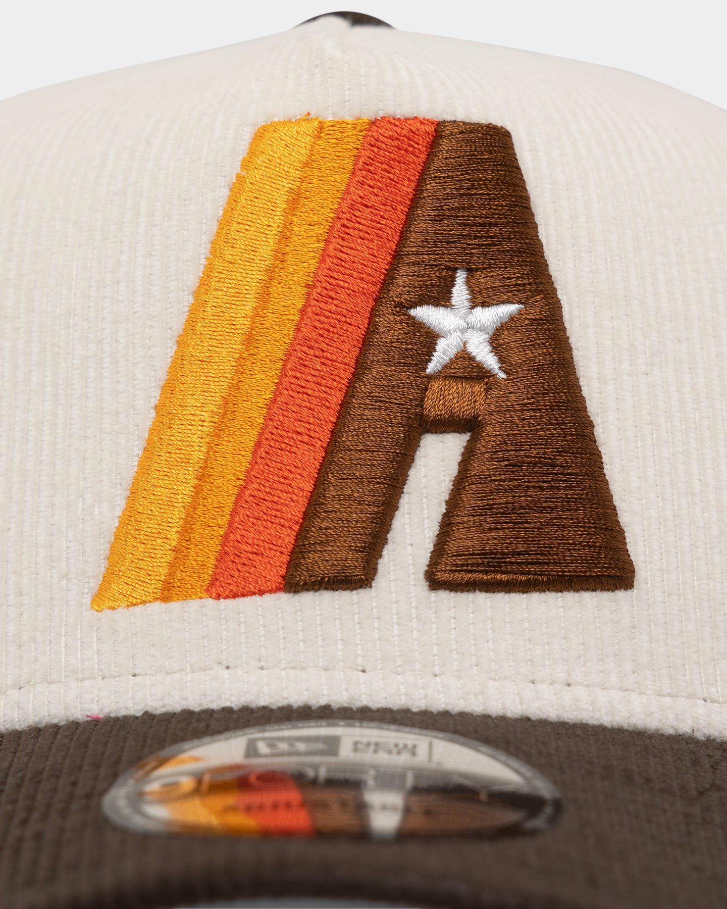 New Era Houston Astros '2-Tone Corduroy' Trucker Snapback Chrome/Walnut sold by Culture Kings product image thumbnail 5