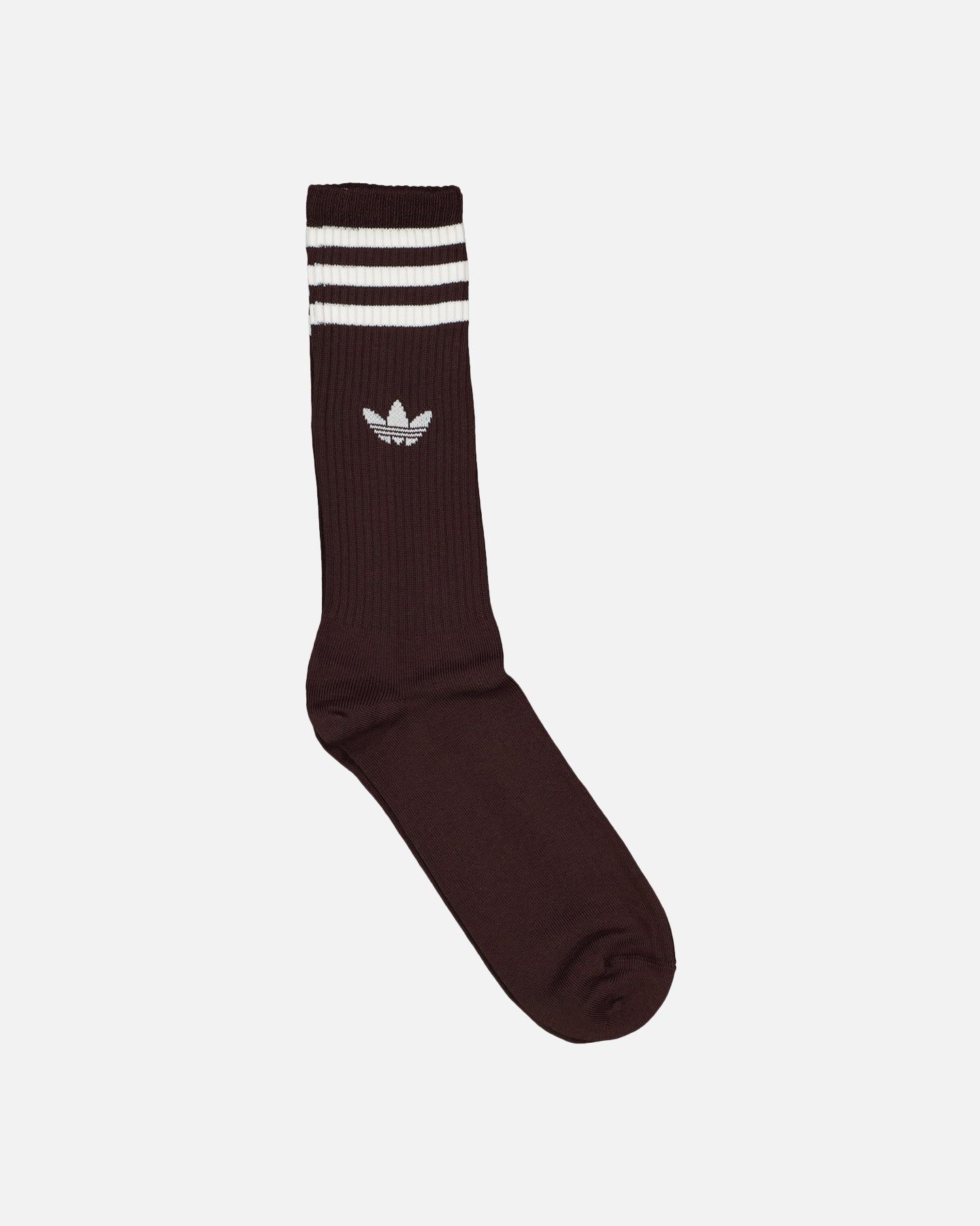 Adidas Solid Crew Socks 3 Pack White/Shadow Brown/Wonder White sold by Culture Kings product image thumbnail 2