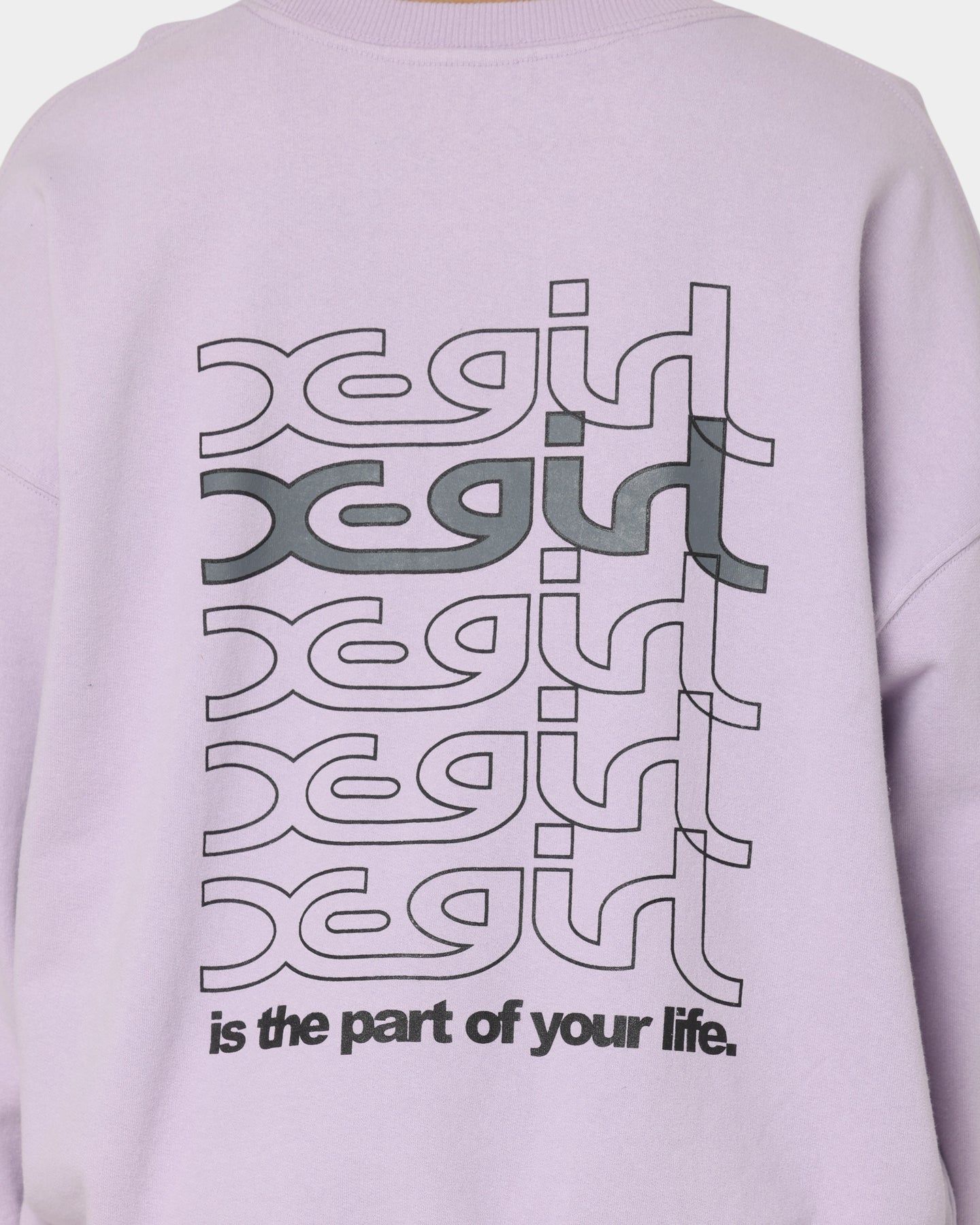 X-Girl Women's Jelly Logo Crewneck Lilac sold by Culture Kings product image thumbnail 4