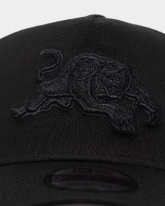 New Era Penrith Panthers 'Black On Black' 9FORTY A-Frame Snapback Black sold by Culture Kings
