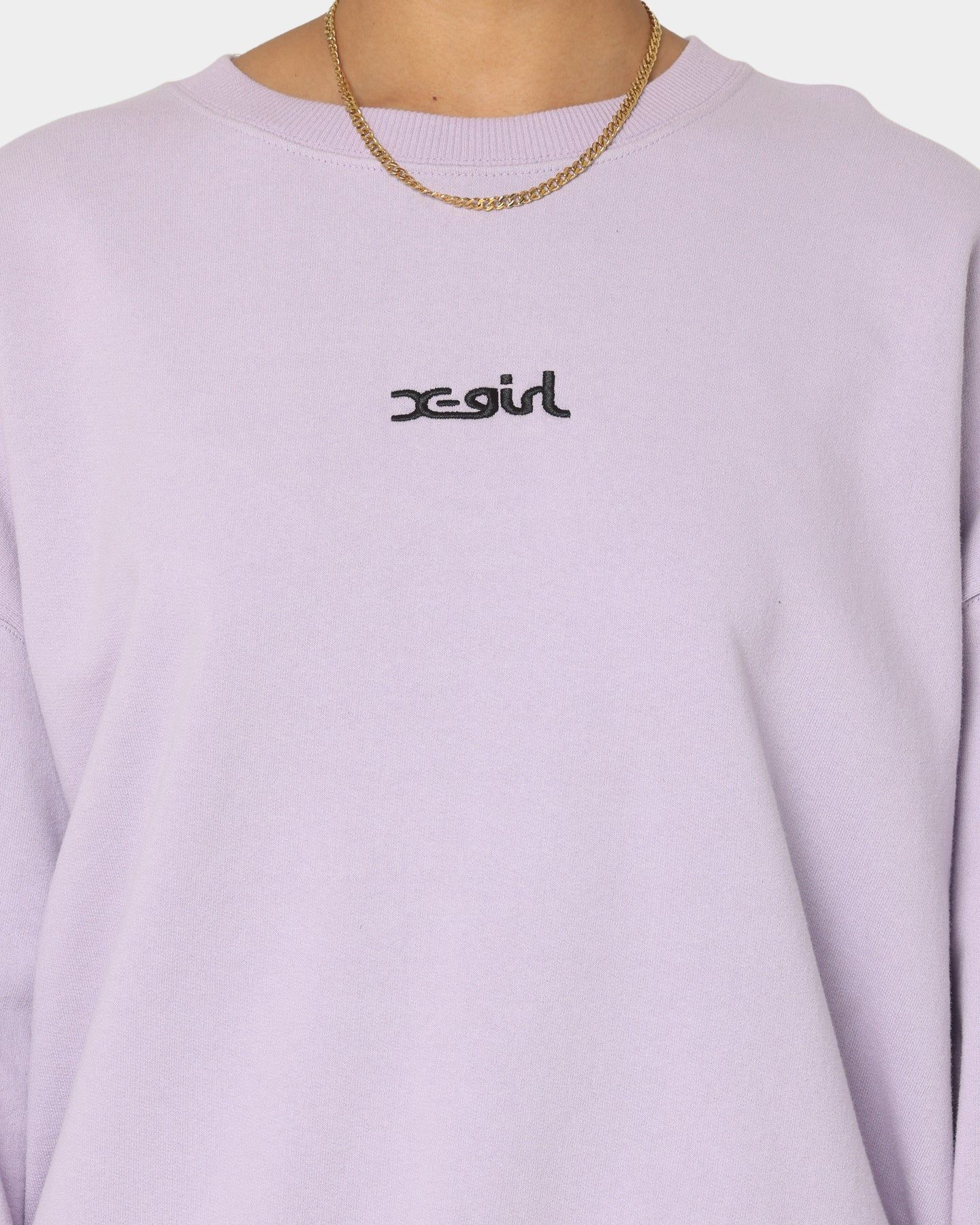 X-Girl Women's Jelly Logo Crewneck Lilac sold by Culture Kings product image thumbnail 3