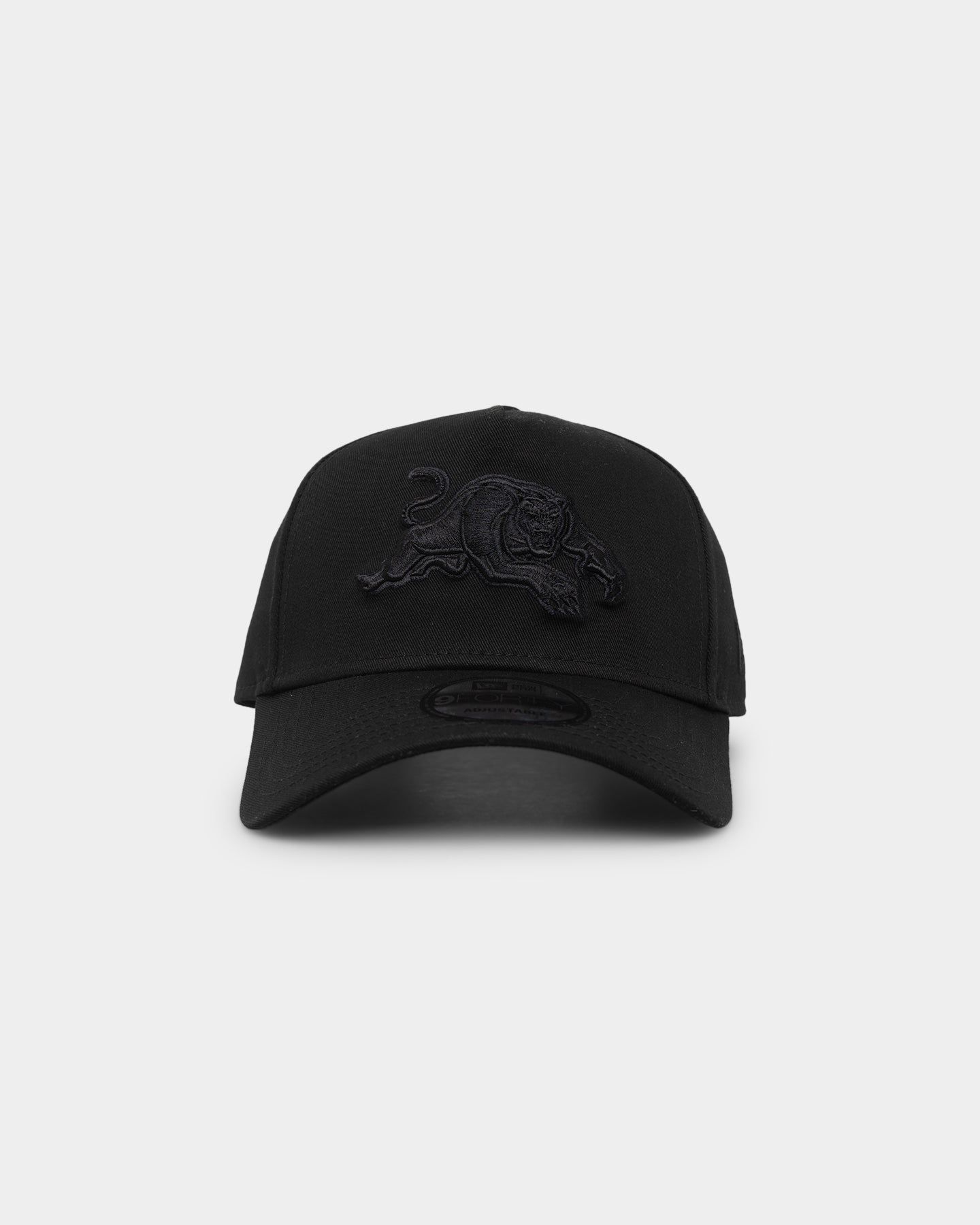 New Era Penrith Panthers 'Black On Black' 9FORTY A-Frame Snapback Black sold by Culture Kings