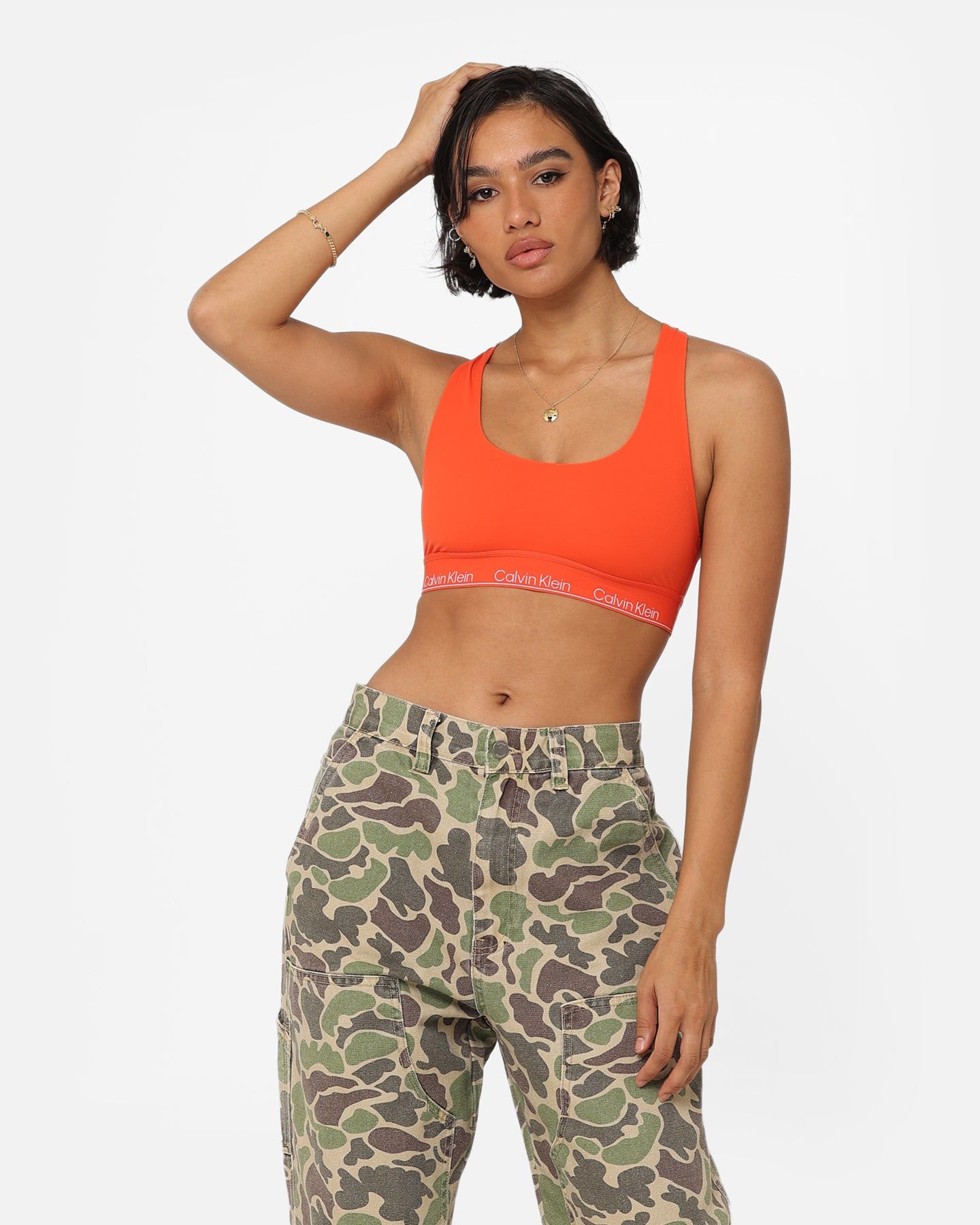 Calvin Klein Women's Modern Cotton Unlined Bralette Fiesta sold by Culture Kings