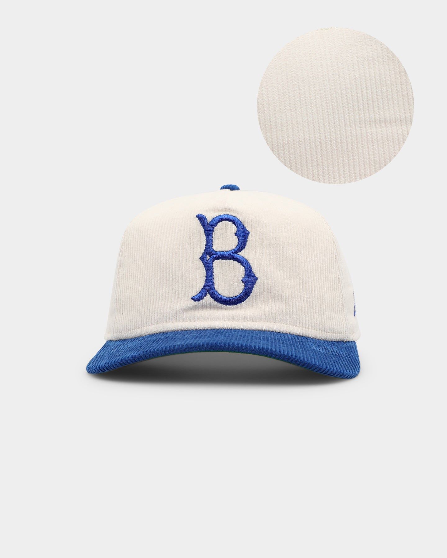 New Era Brooklyn Dodgers 'Throwback Corduroy' Golfer Snapback Blue sold by Culture Kings