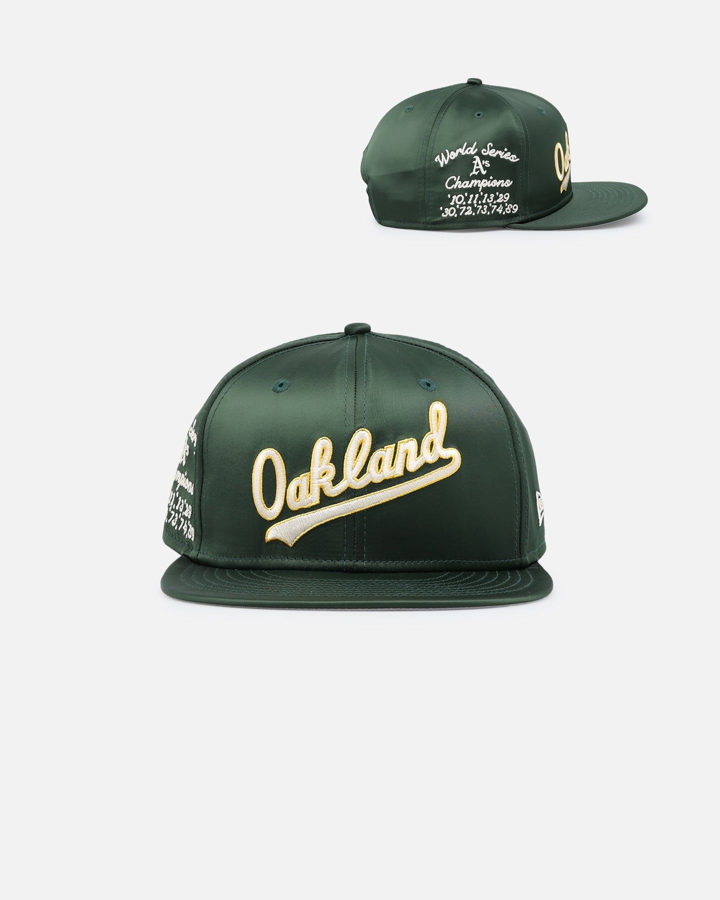 New Era Oakland Athletics 'Satin Script' 9FIFTY Snapback OTC sold by Culture Kings