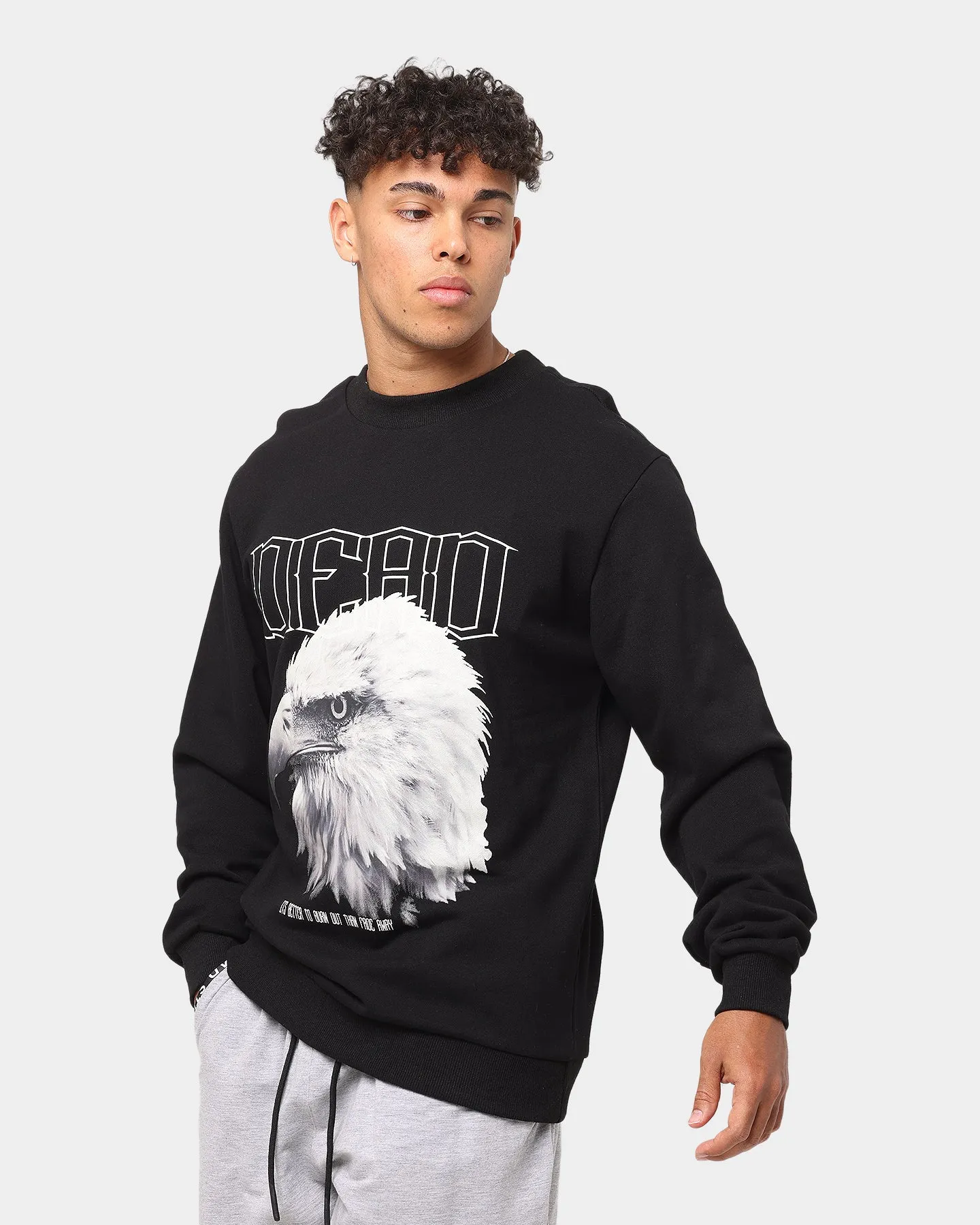 Dead Studios Rise Above Sweater Washed Black sold by Culture Kings