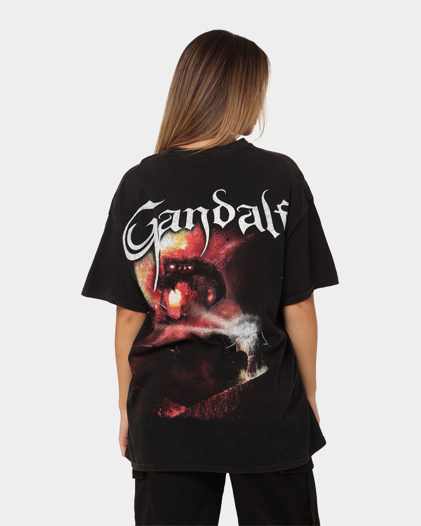 American Thrift X The Lord Of The Rings Gandalf Vintage T-Shirt Black Wash sold by Culture Kings product image thumbnail 2
