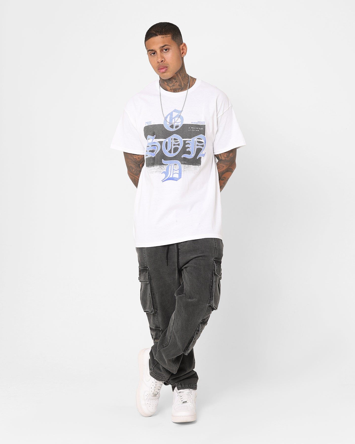 Nas Gods Son Cross Tracklist T-Shirt White sold by Culture Kings product image thumbnail 3