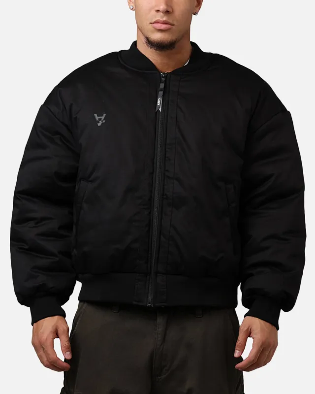 The Anti Order Oversized Cropped Bomber Jacket Black sold by Culture Kings