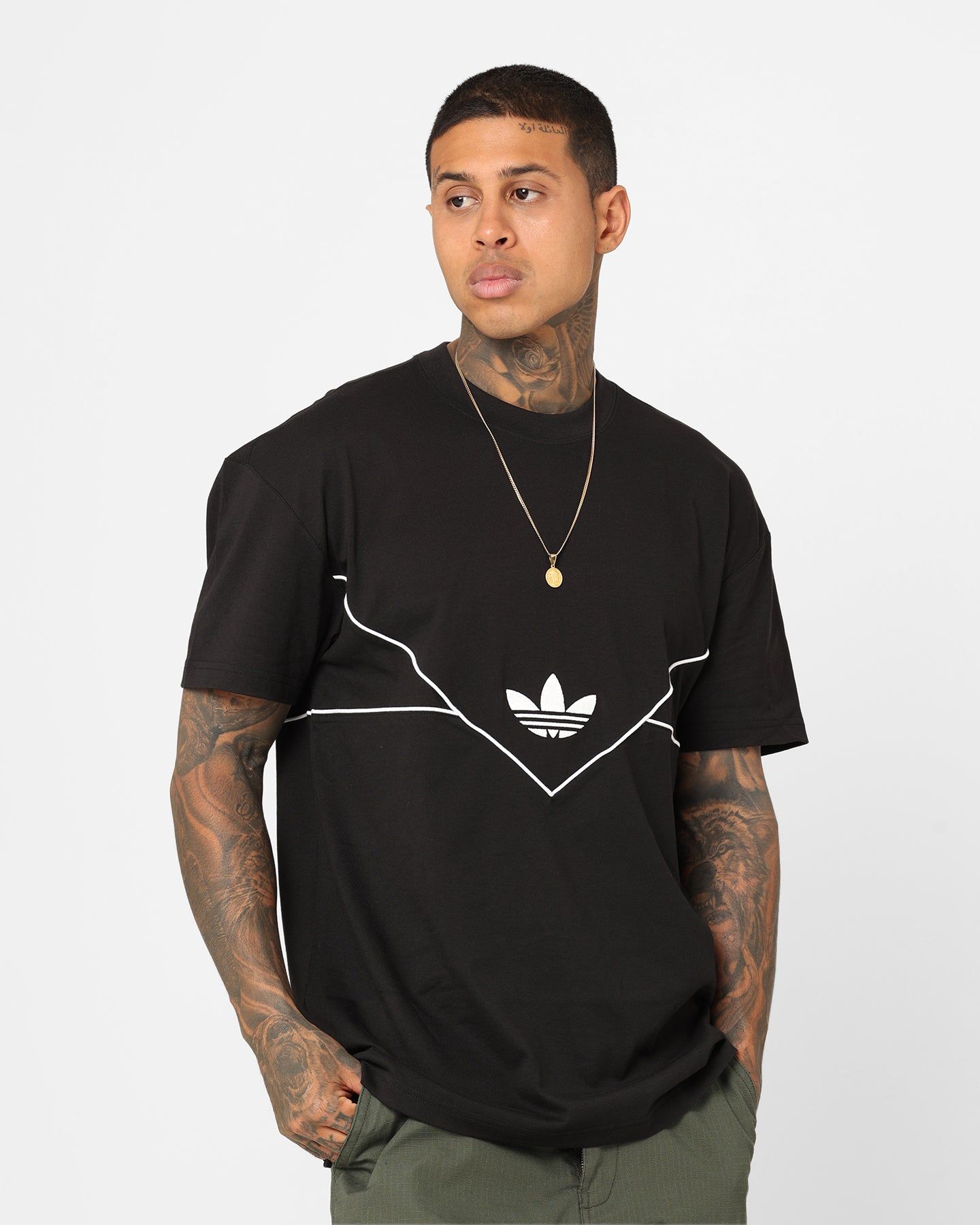 Adidas C T-Shirt Black sold by Culture Kings