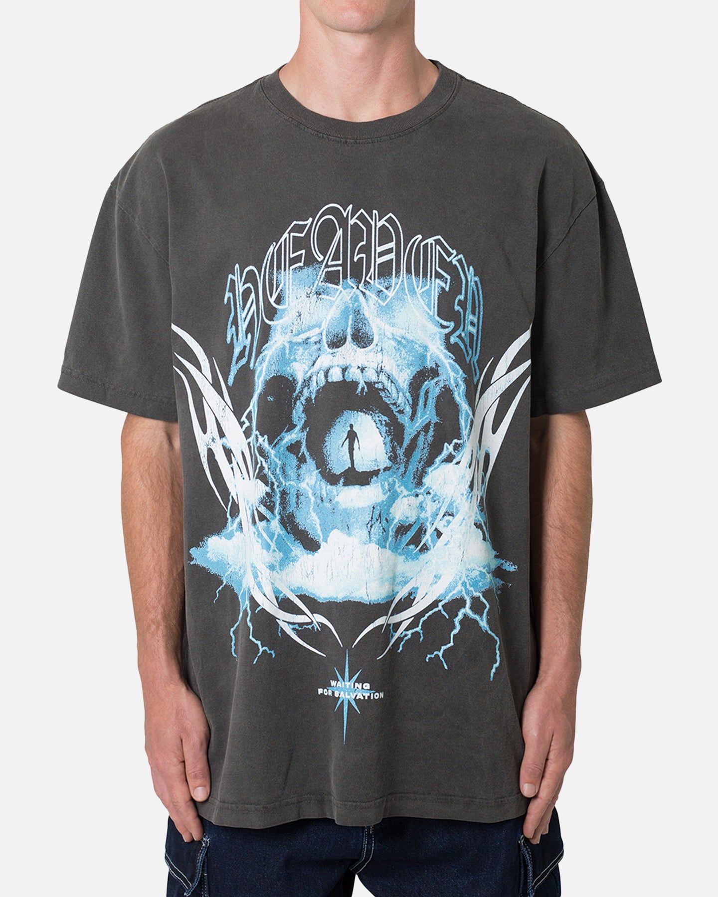 MNML Another Heaven T-Shirt Washed Black sold by Culture Kings