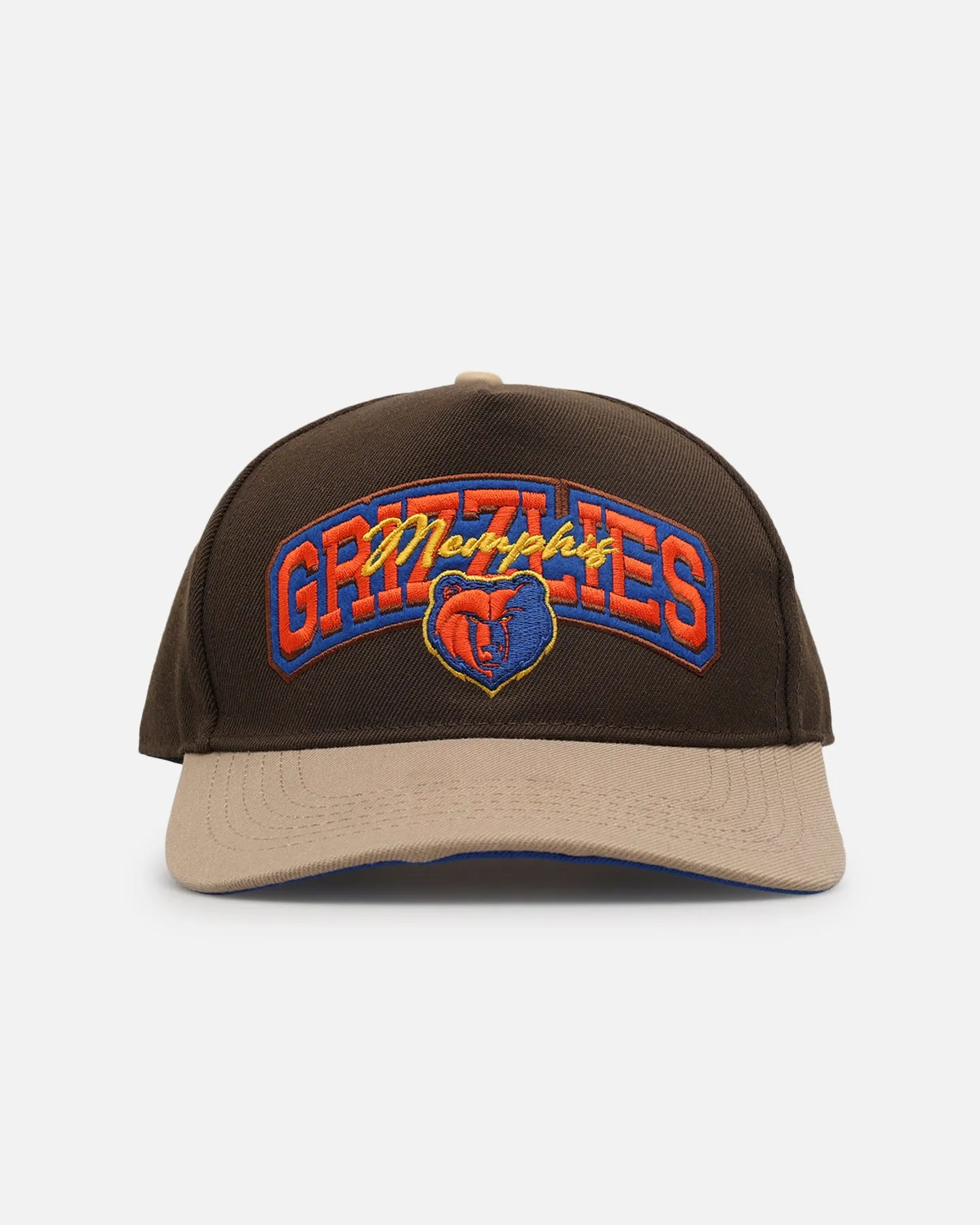 Pro Standard Memphis Grizzlies Stacked Snapback Brown sold by Culture Kings