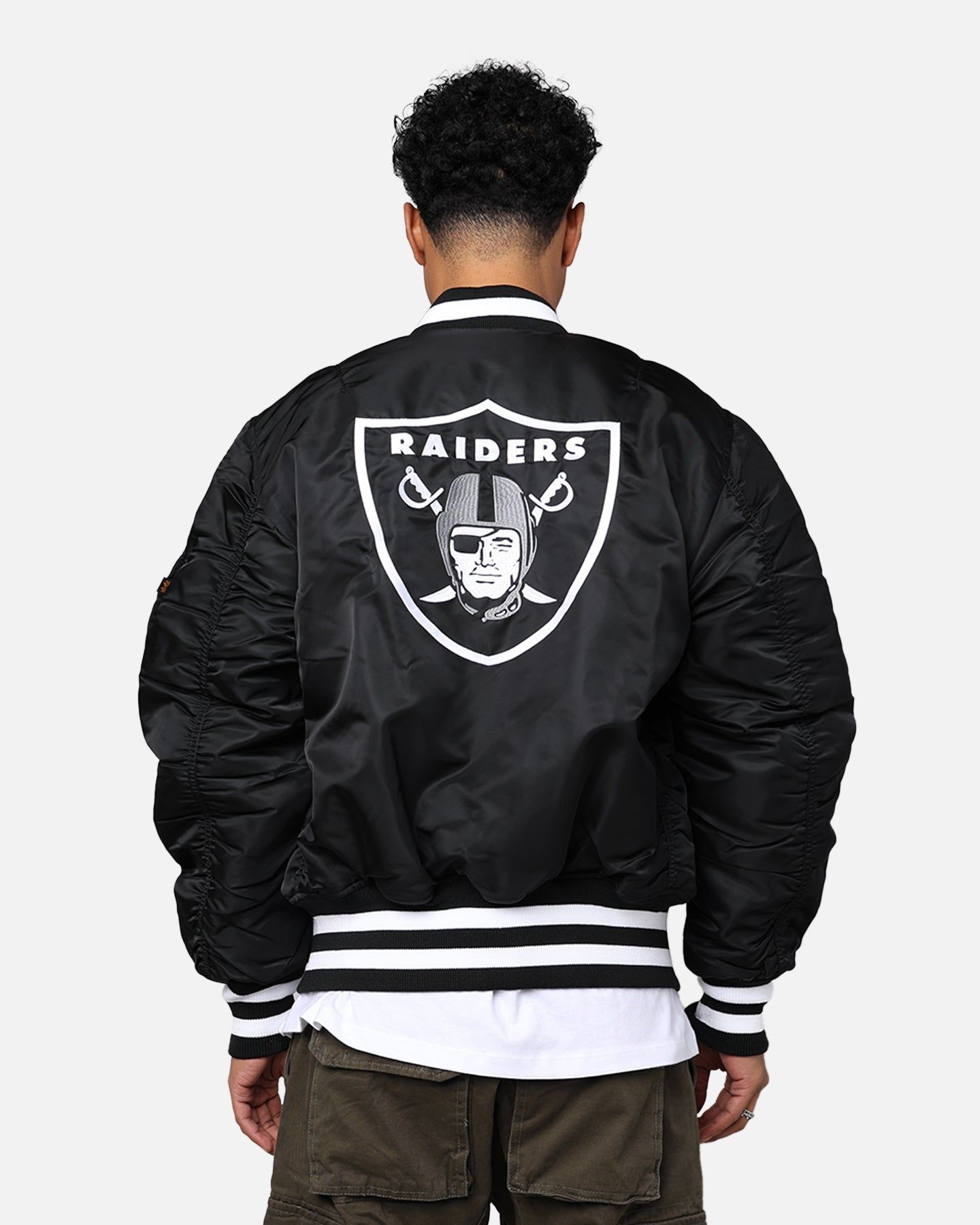 New Era X Alpha Series X NFL Las Vegas Raiders MA-1 Bomber Jacket Black sold by Culture Kings product image thumbnail 4