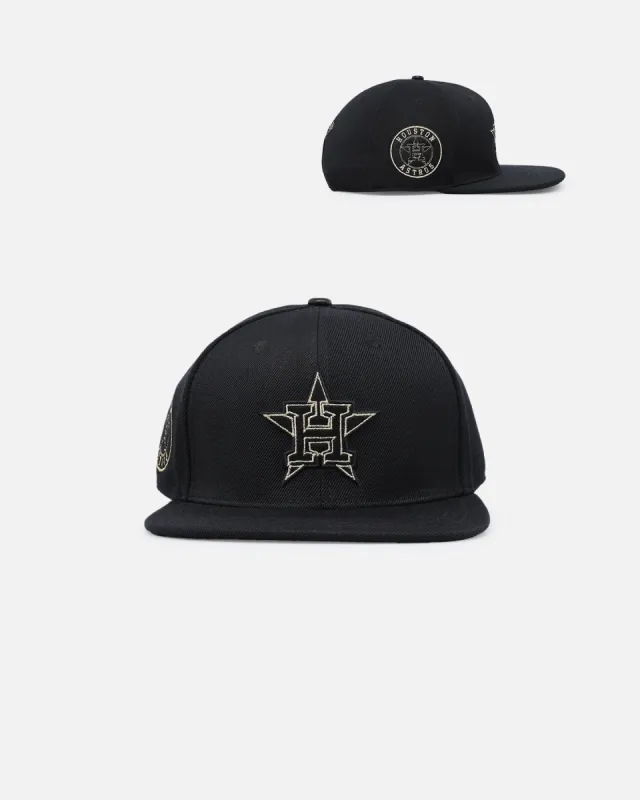 Pro Standard Houston Astros 'Black & Gold' Snapback Black/Gold sold by Culture Kings