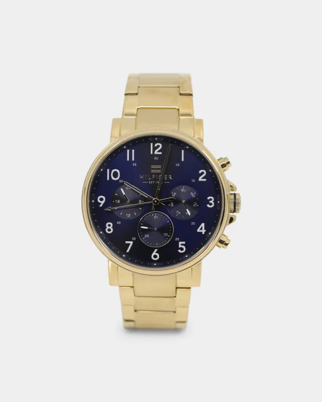TOMMY HILFIGER DANIEL WATCH GOLD/BLUE sold by Culture Kings