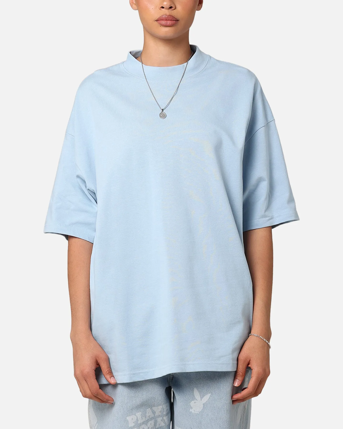Culture Kings Oversized Blank T-Shirt Light Blue sold by Culture Kings