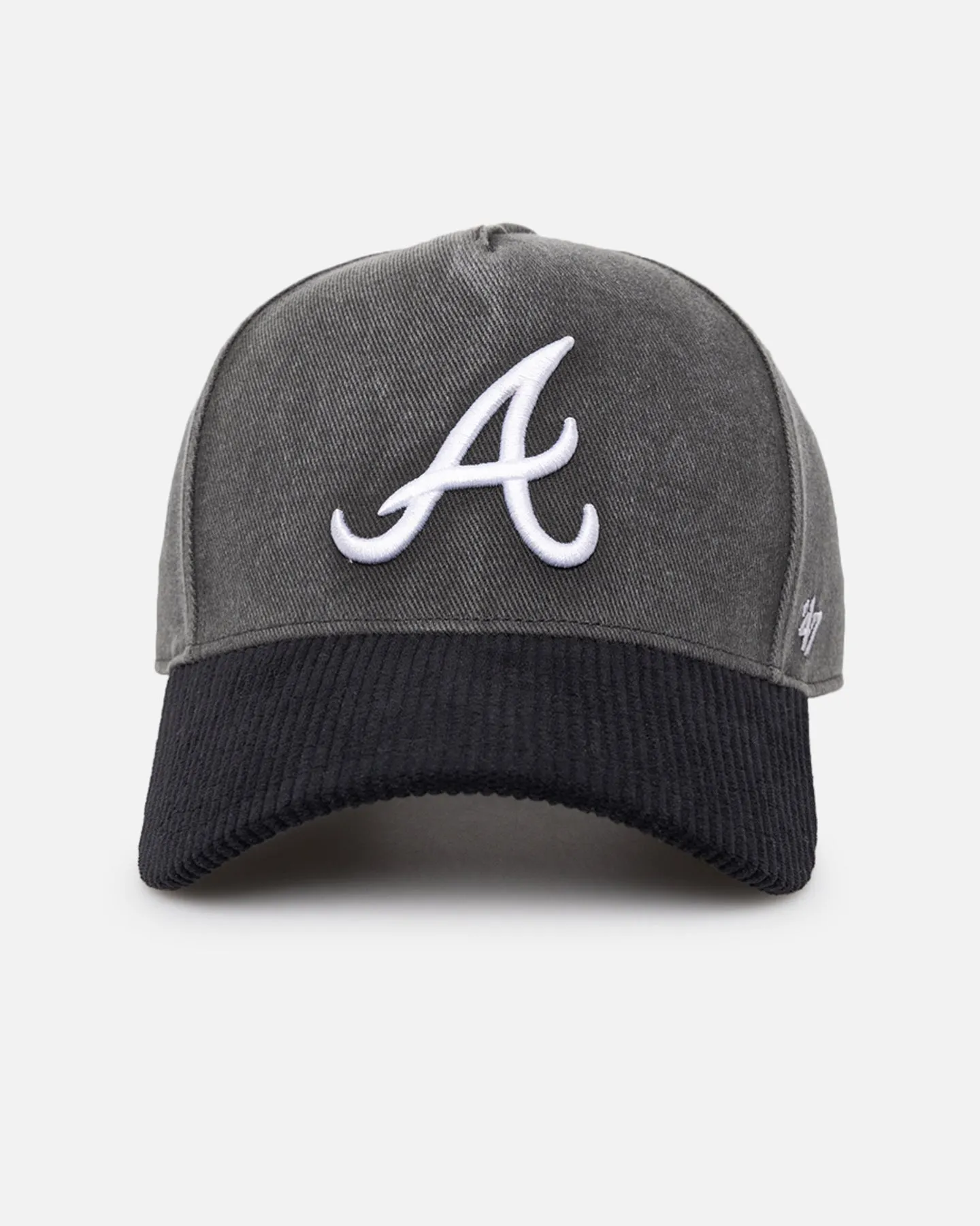 47 Brand Atlanta Braves 'Apollo Corduroy' Offside DT Snapback Black sold by Culture Kings