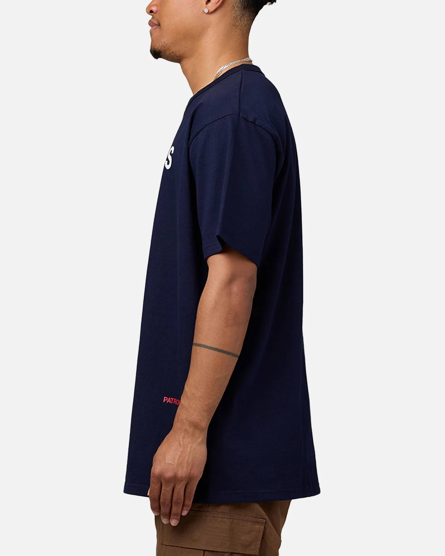 Daniel Patrick Surplus Logo T-Shirt Navy/Cream/Red sold by Culture Kings product image thumbnail 5