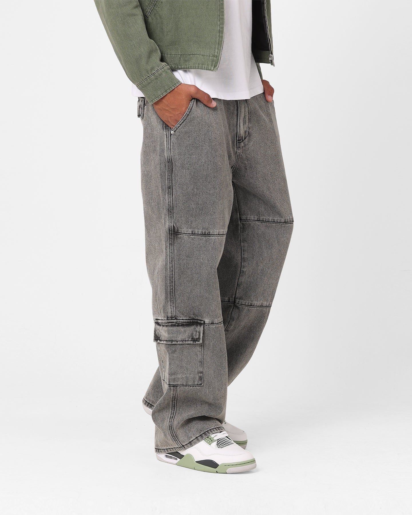 XXIII Jante Acid Wash Jeans Grey sold by Culture Kings product image thumbnail 5
