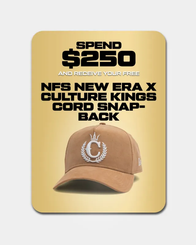 New Era x Culture Kings Corduroy 9FORTY A-Frame Snapback Wheat sold by Culture Kings