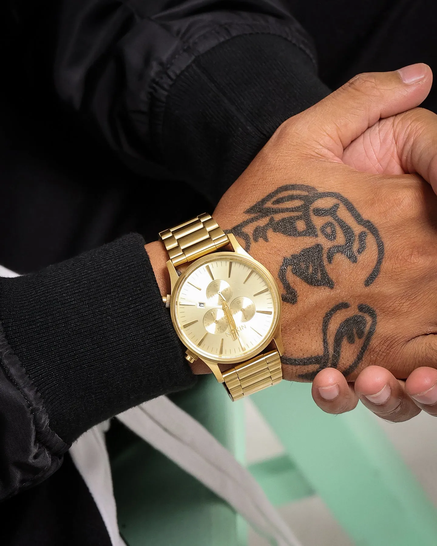 Nixon Sentry Chrono Watch Gold sold by Culture Kings product image thumbnail 3