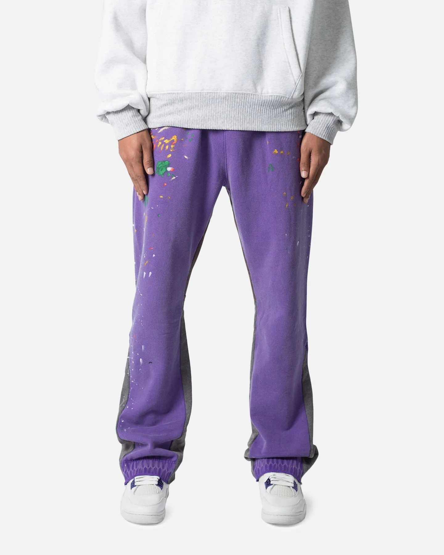 MNML Contrast Bootcut Sweatpants Purple sold by Culture Kings