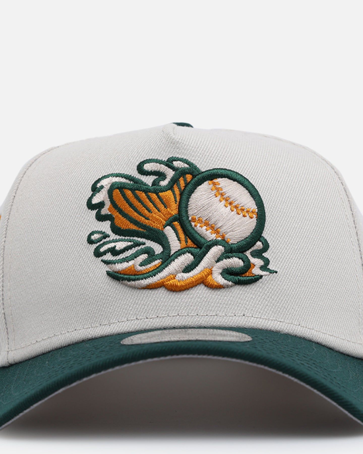 New Era Gwinnett Stripers 'Autumn Hue' 9FORTY A-Frame Snapback Stone/Dark Green sold by Culture Kings product image thumbnail 5