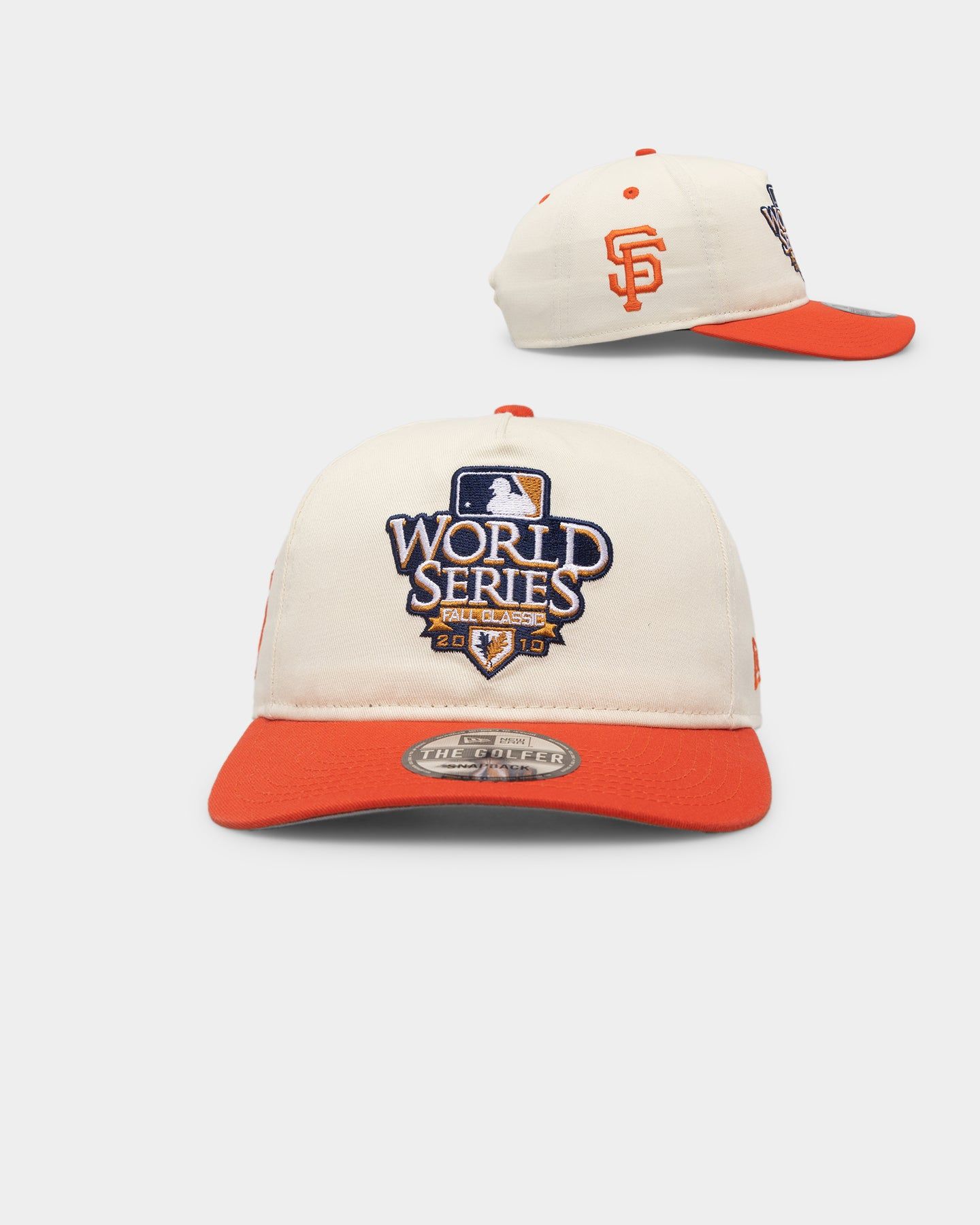 New Era San Francisco Giants '2010's World Series Through The Decades' 2010 World Series Golfer Snapback Chrome White sold by Culture Kings