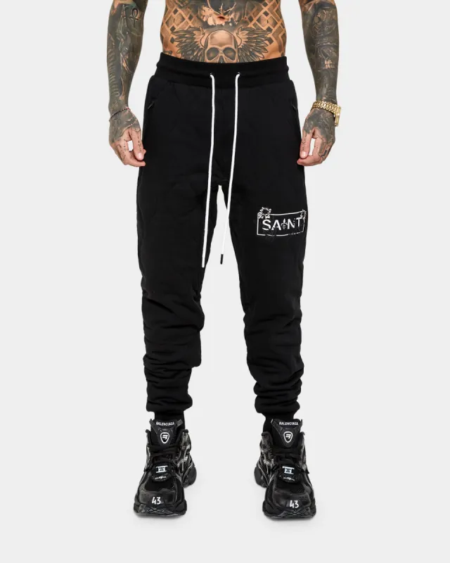 Saint Morta Lover Quilted Sweat Pants Black sold by Culture Kings