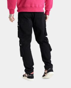 Sik Silk Loose Fit Cargo Pants Black sold by Culture Kings