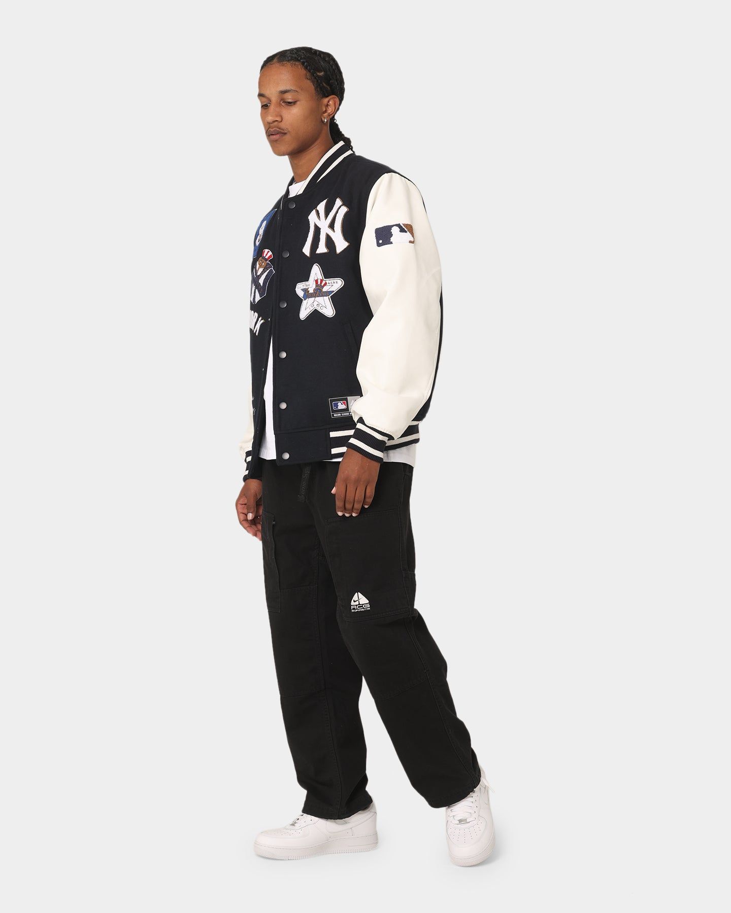 Majestic Athletic New York Yankees Multi Hit Varsity Jacket True Navy sold by Culture Kings product image thumbnail 3