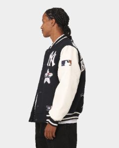 Majestic Athletic New York Yankees Multi Hit Varsity Jacket True Navy sold by Culture Kings