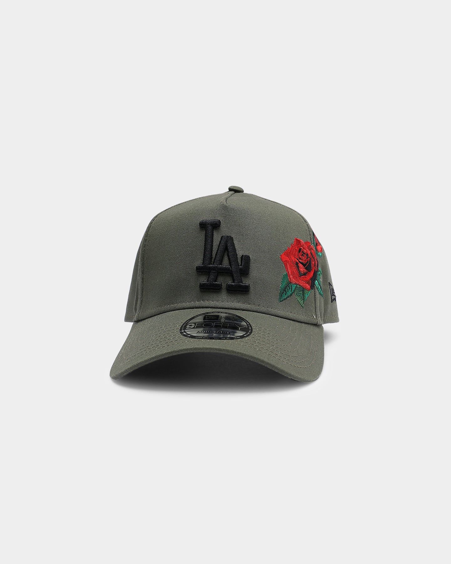New Era Los Angeles Dodgers Rose Hit 9FORTY A-Frame Snapback Olive/Black sold by Culture Kings