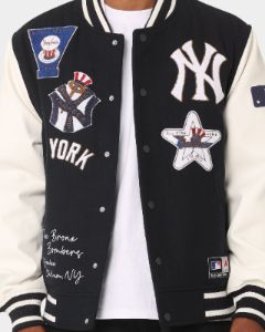 Majestic Athletic New York Yankees Multi Hit Varsity Jacket True Navy sold by Culture Kings