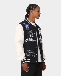 Majestic Athletic New York Yankees Multi Hit Varsity Jacket True Navy sold by Culture Kings