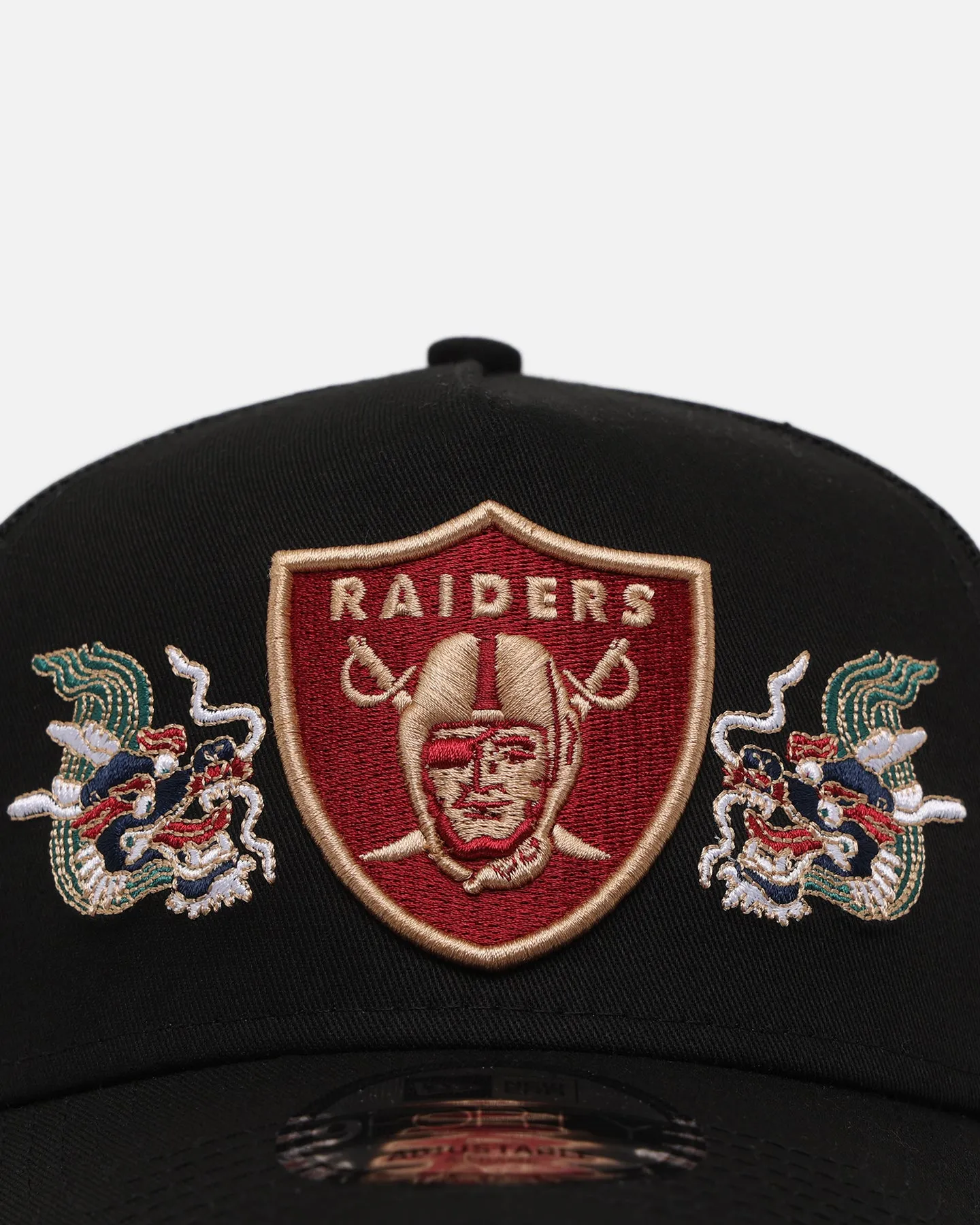 New Era Las Vegas Raiders 'Dragon Collection' 9FORTY A-Frame Trucker Snapback Black sold by Culture Kings product image thumbnail 5