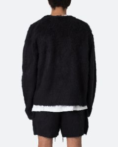 MNML Fuzzy Cardigan Sweater Black sold by Culture Kings