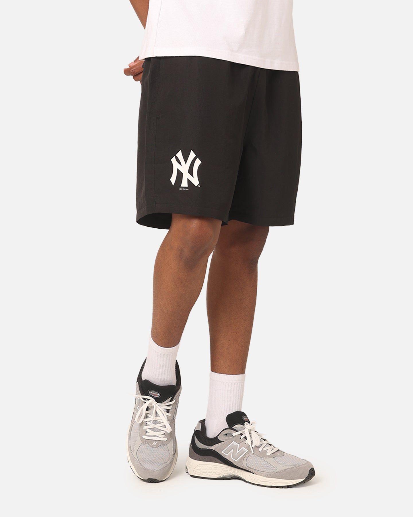 New Era New York Yankees Woven Shorts Black sold by Culture Kings