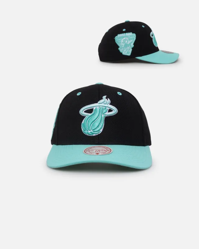 Mitchell & Ness Miami Heat "Ice Blue" Script Origin Snapback Black/Ice Blue sold by Culture Kings