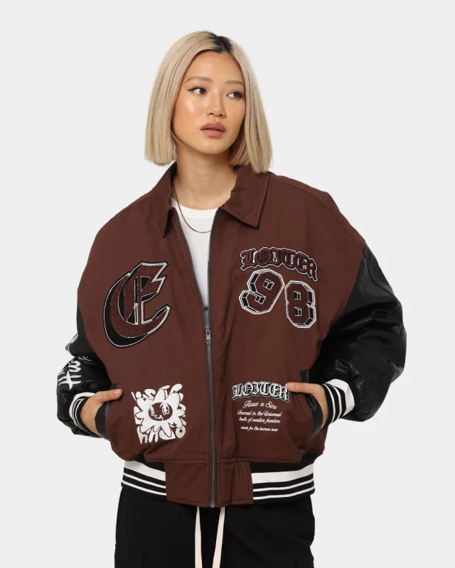 Loiter Ethereal Varsity Jacket Brown sold by Culture Kings