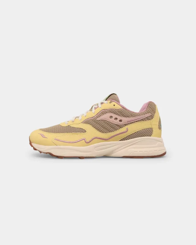 Saucony 3D Grid Hurricane Tan/Light Yellow sold by Culture Kings