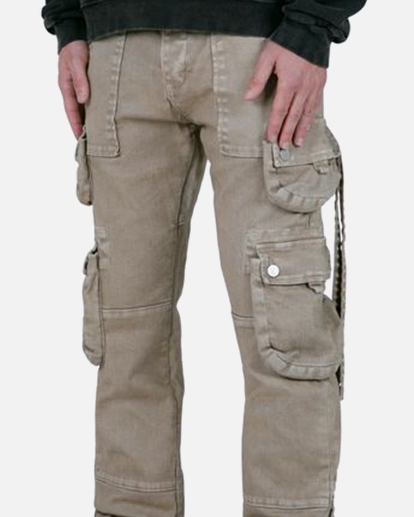 MNML D152 Cargo Straight Denim Pants Brown sold by Culture Kings product image thumbnail 2