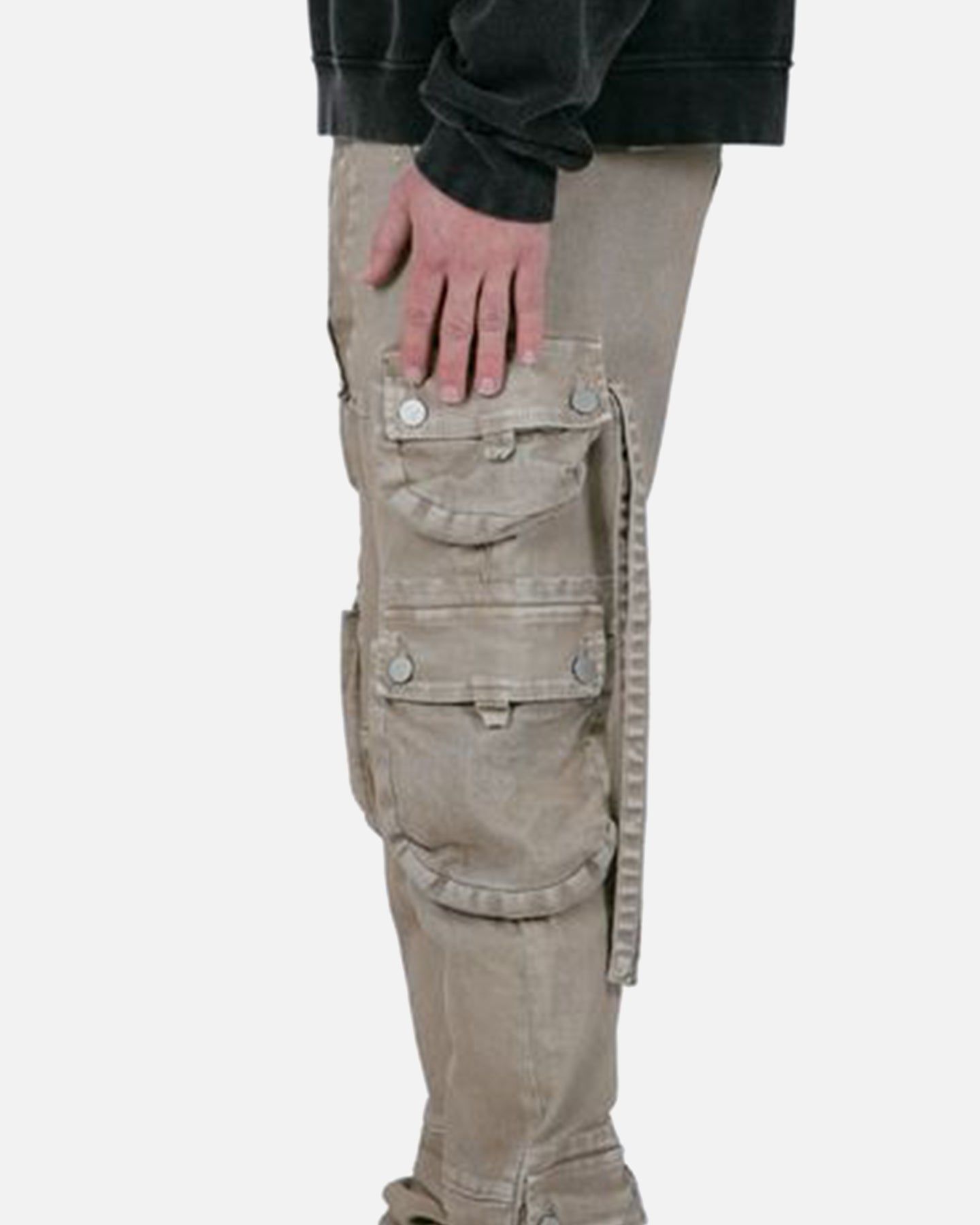MNML D152 Cargo Straight Denim Pants Brown sold by Culture Kings product image thumbnail 3