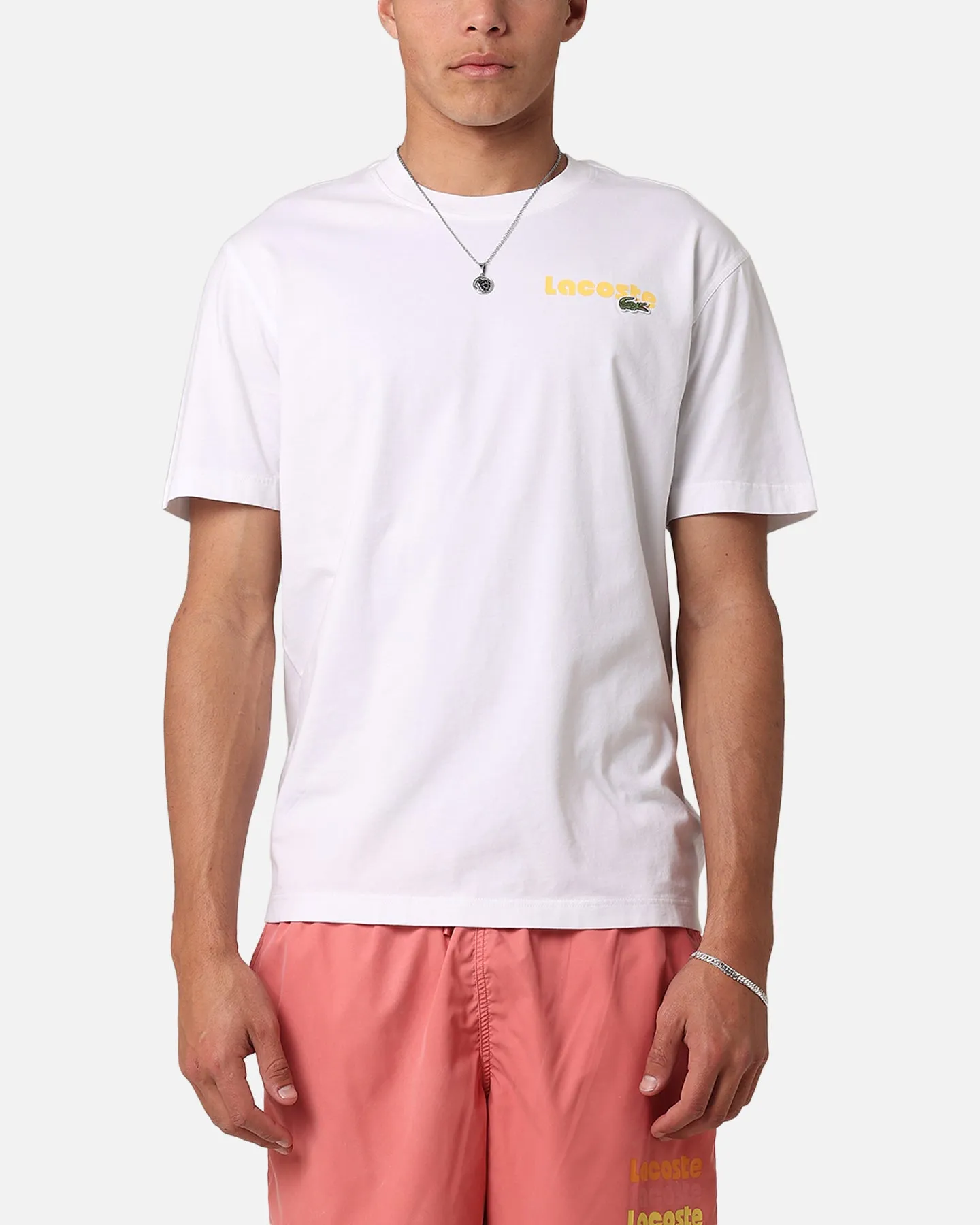 Lacoste Sunbleached Back Graphic T-Shirt White sold by Culture Kings product image thumbnail 2