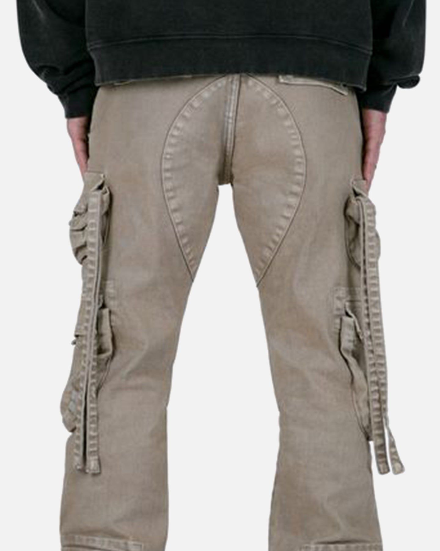 MNML D152 Cargo Straight Denim Pants Brown sold by Culture Kings product image thumbnail 4